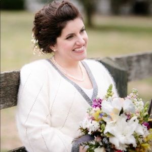 Vintage Silk & Angora Wrap Sweater